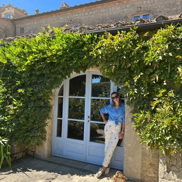 Reformation White Floral Women Jeans - Picture 8 of 16